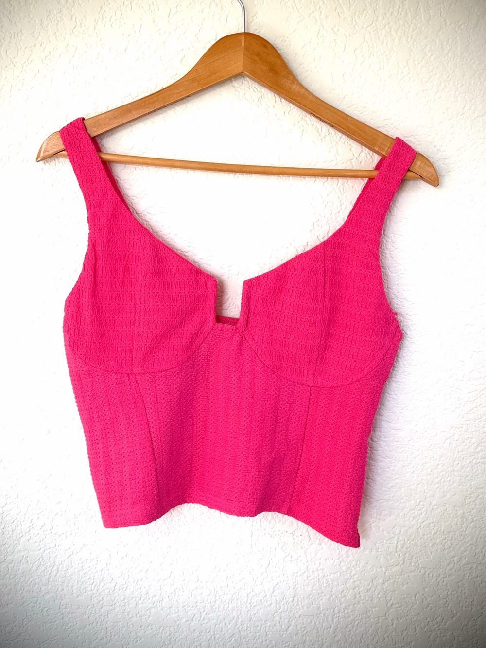 Willow & Root Hot Pink Cropped Tank